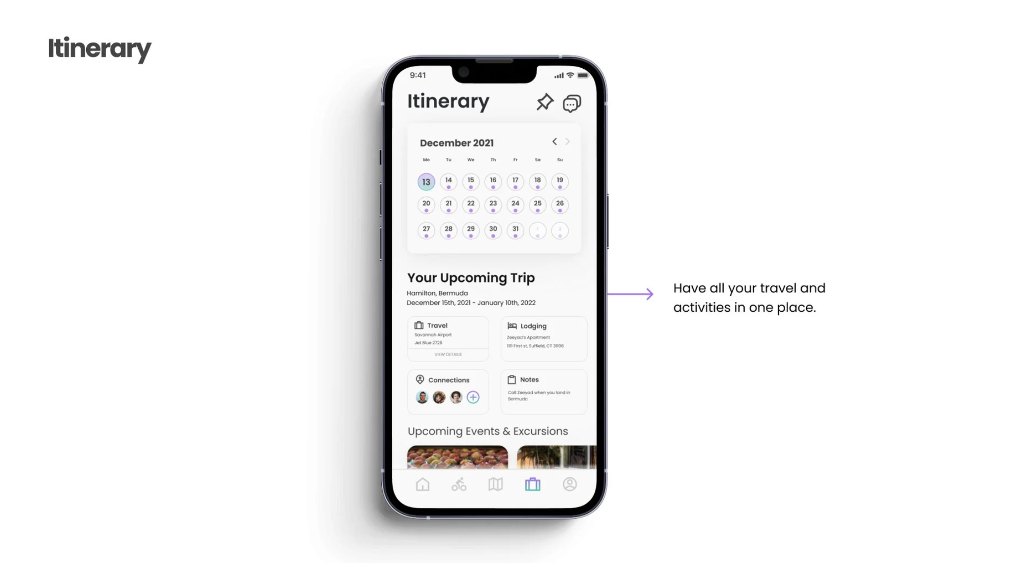 Explore Destinations tab with curated city cards